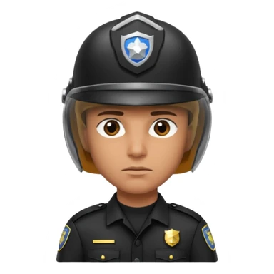 Futuristic cop sticker