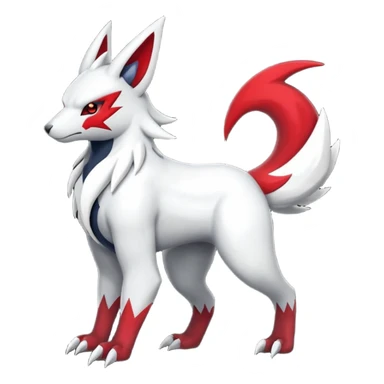 Absol-Zoroark-Zangoose-Fusion (full body) sticker