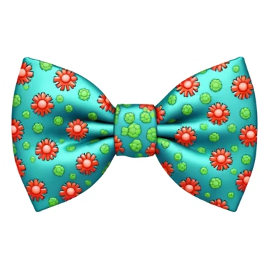 bowtie with virus pattern sticker