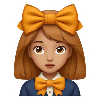 Fall tan bow sticker