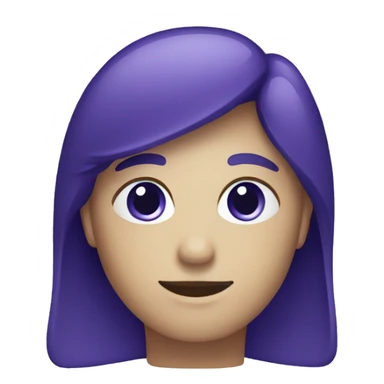 A check emoji that is in a gradient of Dark Violet/Purple and Dark Blue sticker