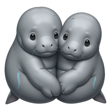 love couple manatee sticker