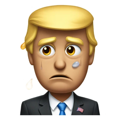 donald trump crying sticker