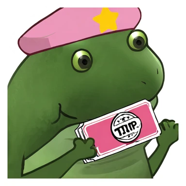 Pink Movie ticket  sticker