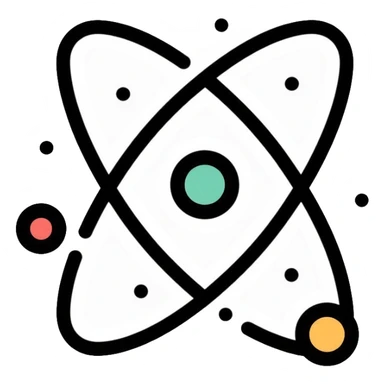 atom with valence electrons shown as outer orbital sticker