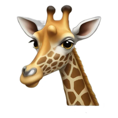 à girafe on a mac book sticker