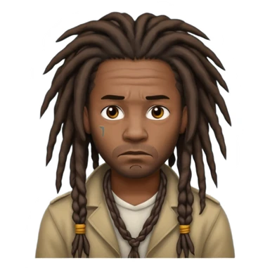 A dread head African American thug  sticker