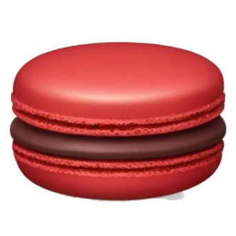 one dark red macaron  sticker