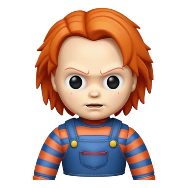 Un emojin de chuky sticker