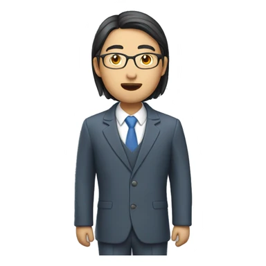 Asian teacher of Englih sticker