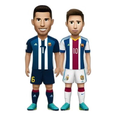 Ronaldo et Messi sticker