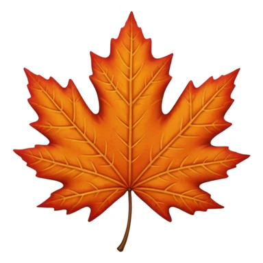 Fall leaf sticker