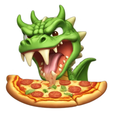 dragon-ball-eating-pizza sticker