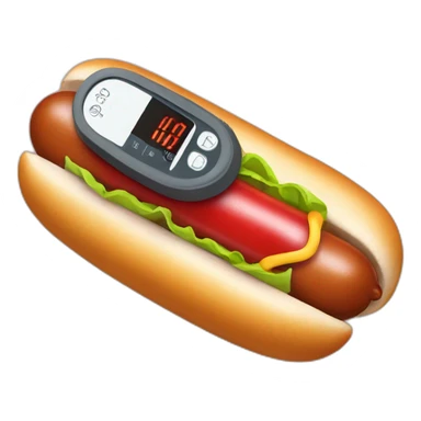 Hotdog blood pressure cuff sticker
