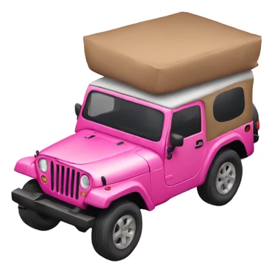 Pink jeep sticker