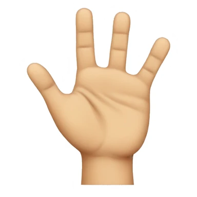 A hand with ten fingers sticker