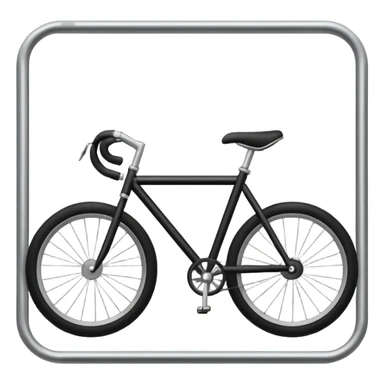 Bike with cartoon sticker