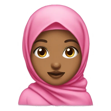 Hijabi girly with pink bow sticker