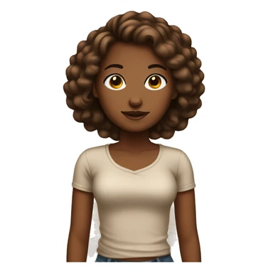 Brown clean girl  sticker