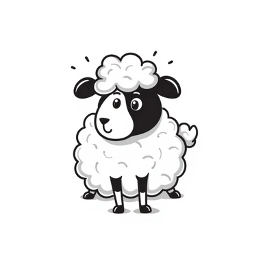 Sheep sticker