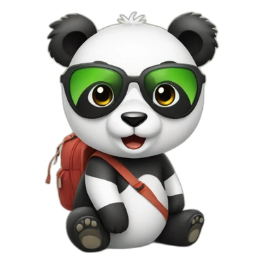 rad panda travel sticker