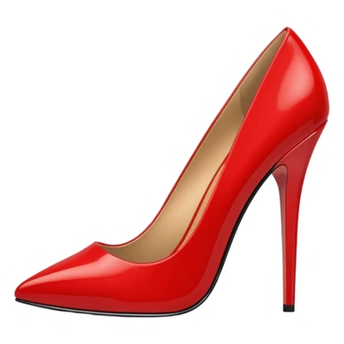 Red stiletto heels sticker