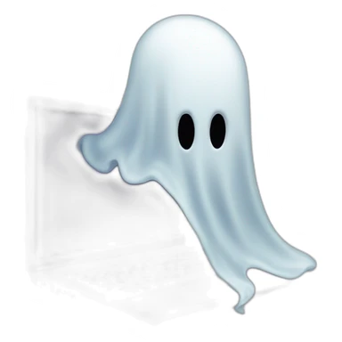 Ghost who trade stocks on a computer  sticker