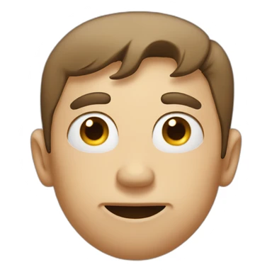 face with one finger on his nose sticker