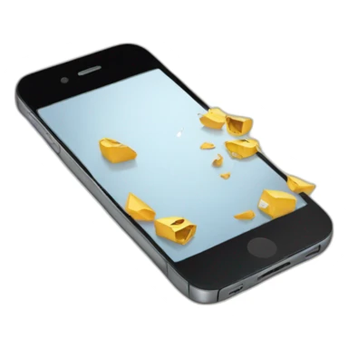 Broken iphone sticker