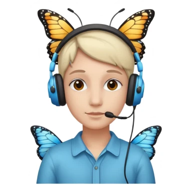 🥲🎧🦋 sticker