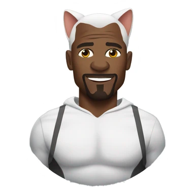 Terry crews in cat costume sticker