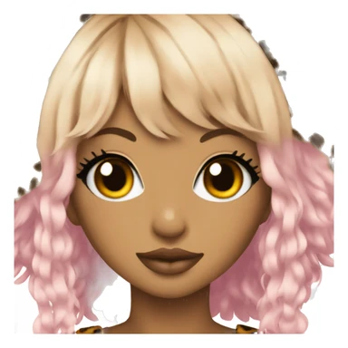 Gyaru with leopard sticker