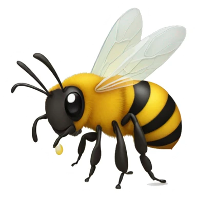 bee in distress sticker