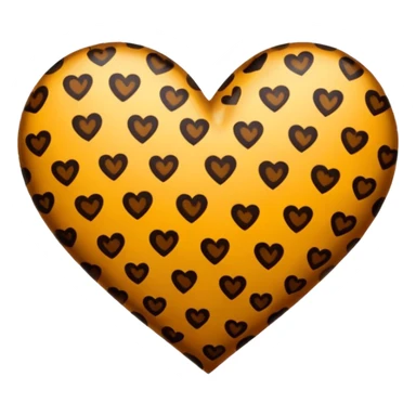 Coeur en leopard sticker