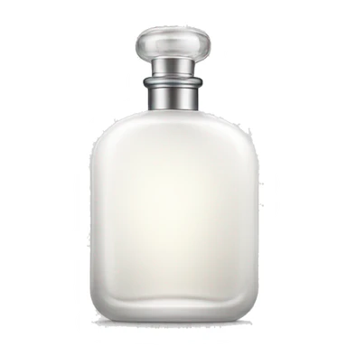 white perfume bottle sticker