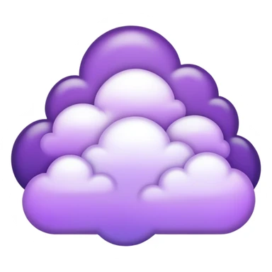 Purple clouds sticker
