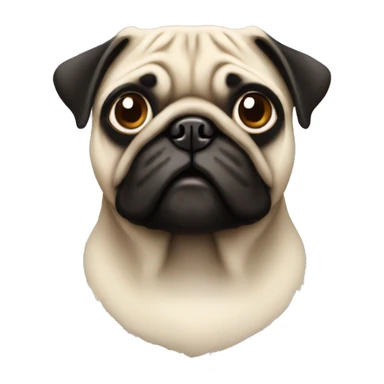  vector pug sticker