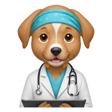 dog doctors with bandanas  sticker