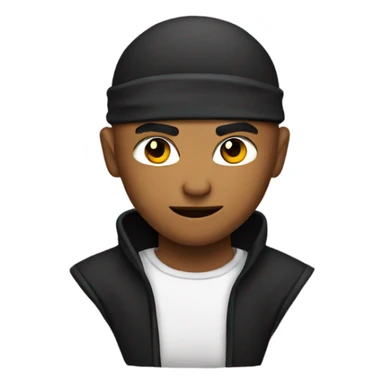 Ninja with a low taper fade sticker