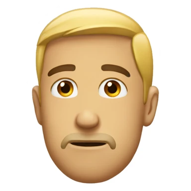 side eye emoji side view straight face sticker