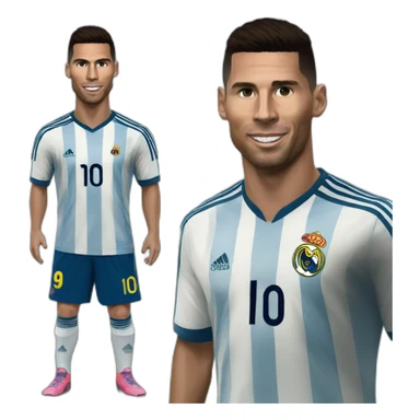 ronaldo assi sur messi sticker