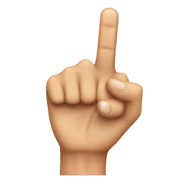 finger guns pointing towards the screen sticker