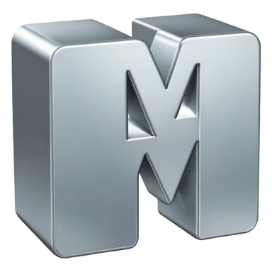 letter M sticker