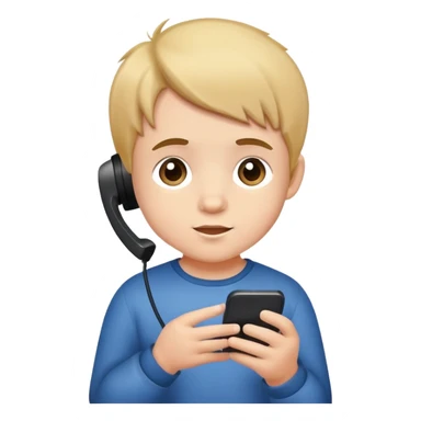 A cubby kid on is phone sticker