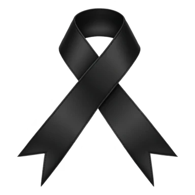 Ruban noir croisé avec 1 boucle comme celui de Crans Montana sticker