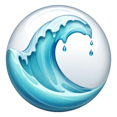 Pretty translucent marble with flow interior sticker