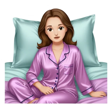 best quality leighton meester in bed with silk pyjamas  sticker