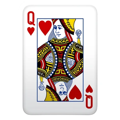 Queen of heart sticker