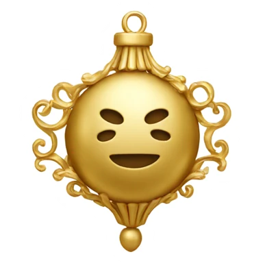 Gold ornament  sticker