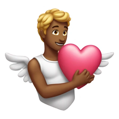 Heart with Cupid  sticker